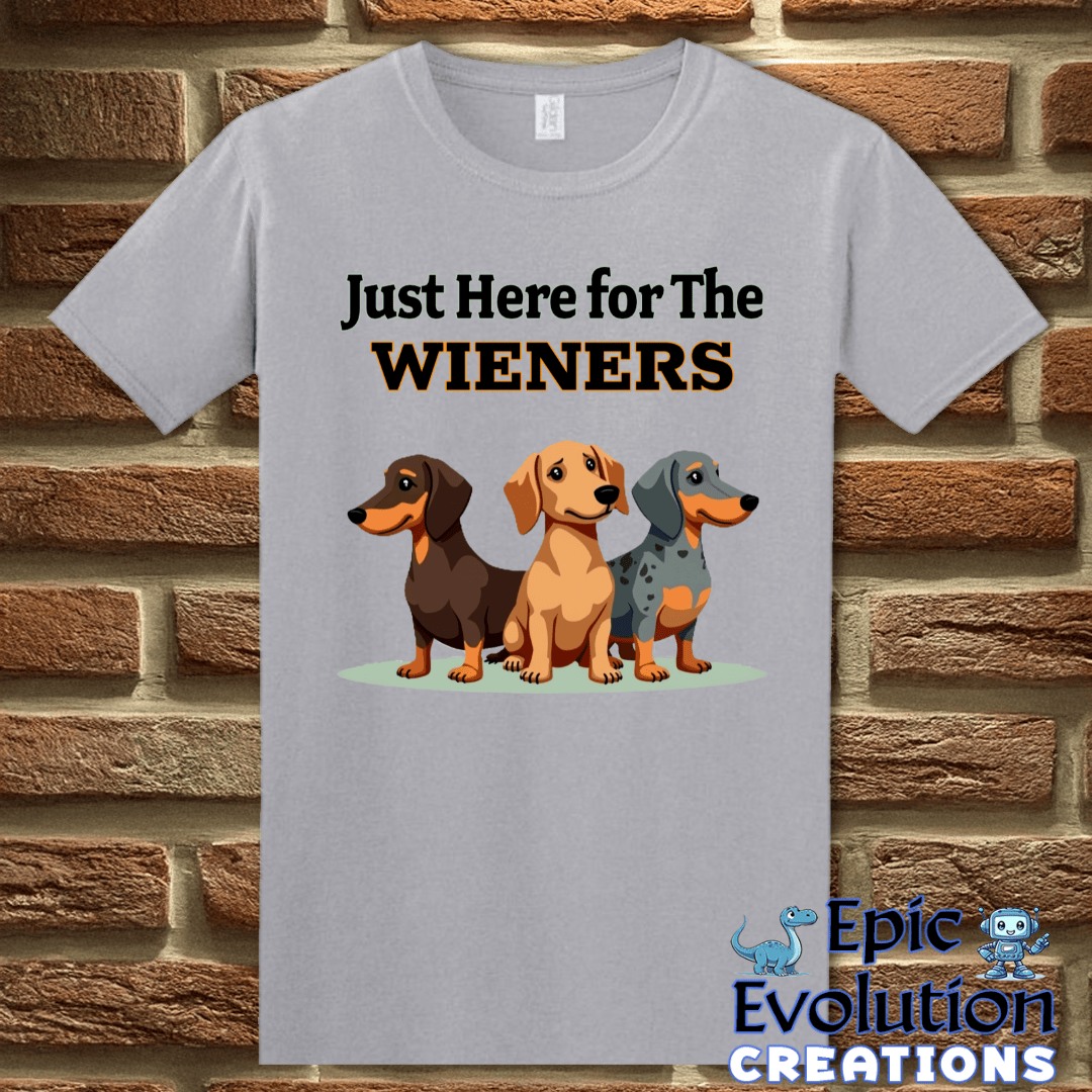 T-Shirt S / Graphite Heather Funny Wiener T Shirt Epic Evolution Creations