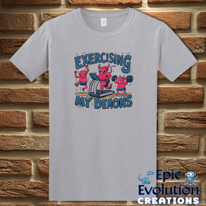 T-Shirt S / Graphite Heather Funny Workout T Shirt Epic Evolution Creations