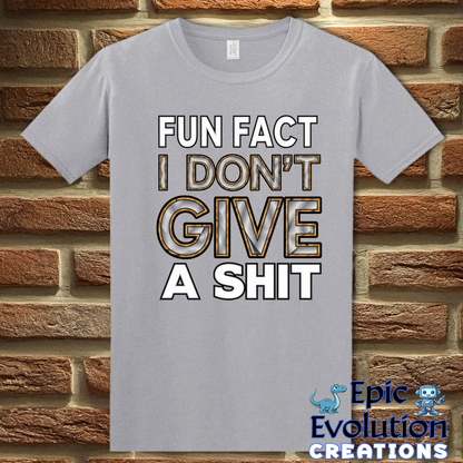 T-Shirt S / Graphite Heather I Don’t Give a Shit T Shirt Epic Evolution Creations