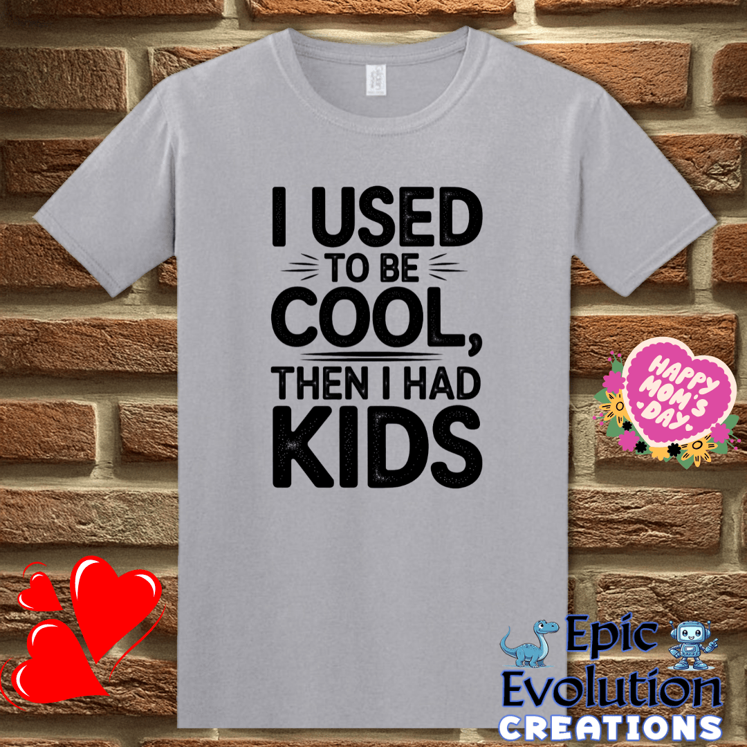 T-Shirt S / Graphite Heather I Used to Be Cool Then I Had Kids T Shirt Epic Evolution Creations