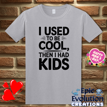 T-Shirt S / Graphite Heather I Used to Be Cool Then I Had Kids T Shirt Epic Evolution Creations