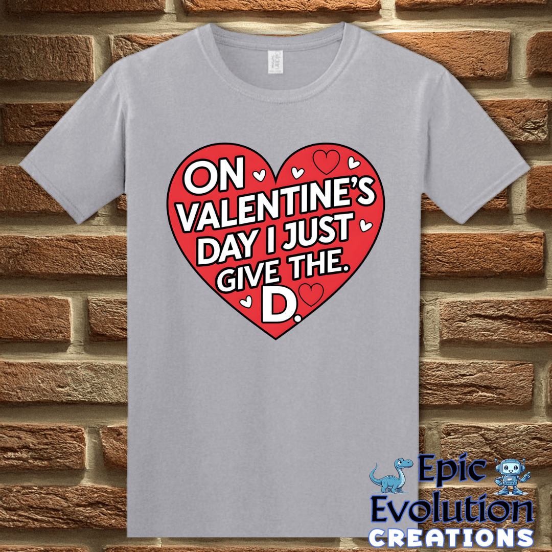 T-Shirt S / Graphite Heather Inappropriate Funny Valentine Shirt Epic Evolution Creations