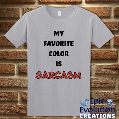 T-Shirt S / Graphite Heather Sarcasm T-Shirt Epic Evolution Creations