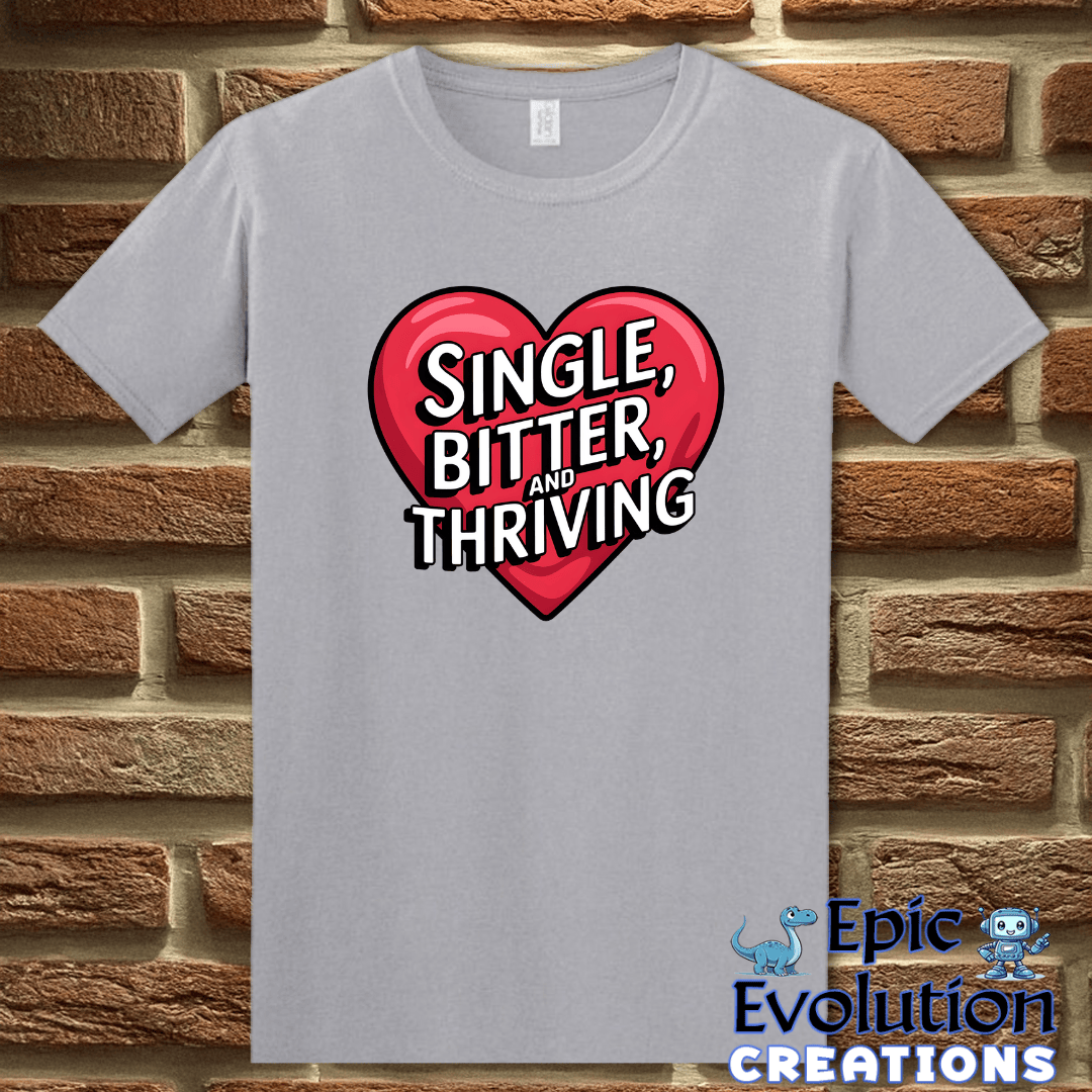 T-Shirt S / Graphite Heather Sarcastic Singles Funny T Shirt Epic Evolution Creations