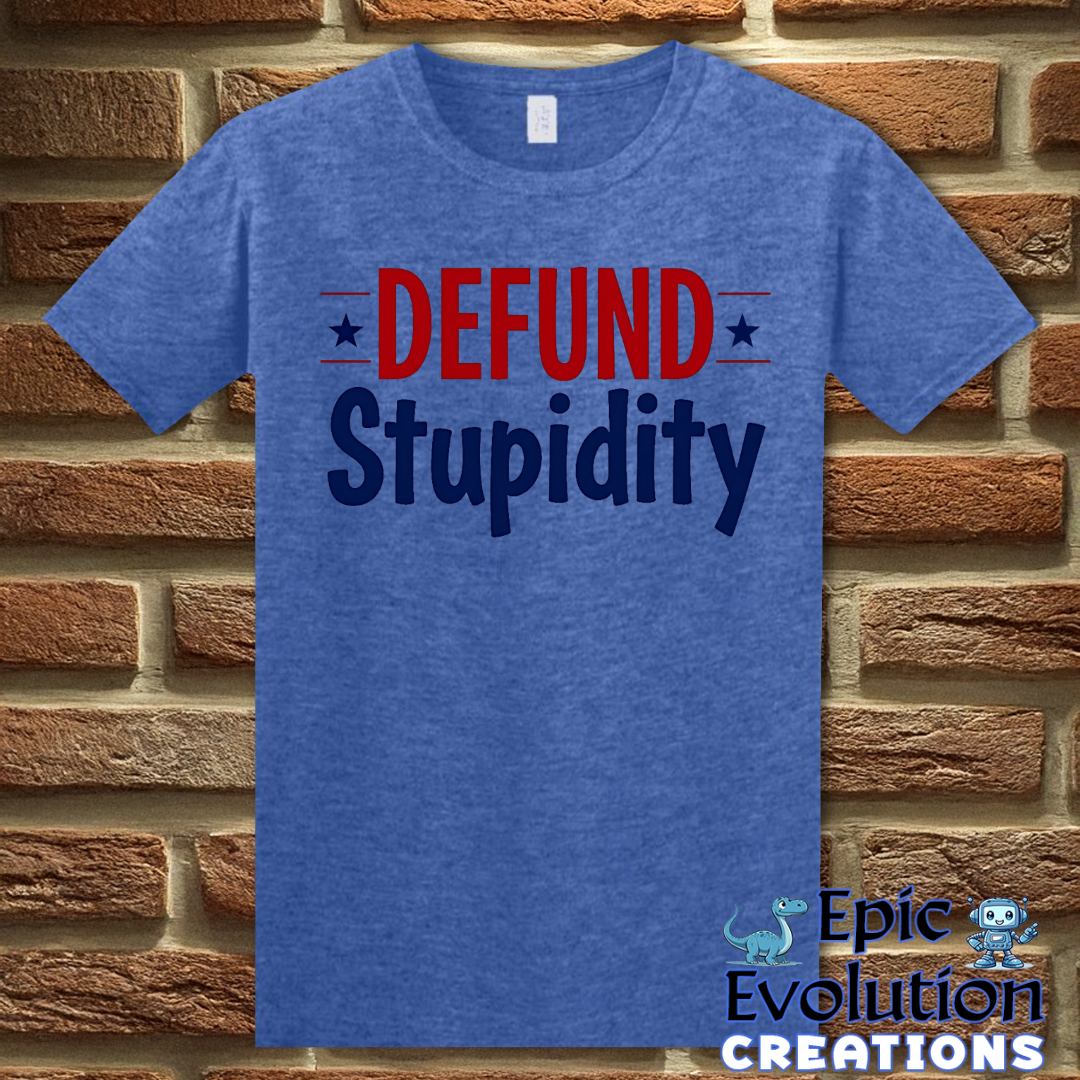 T-Shirt S / Heather Royal Anti-Stupidity Shirt Epic Evolution Creations