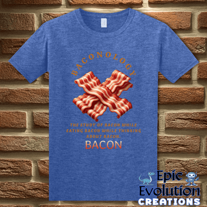 T-Shirt S / Heather Royal Funny Bacon T-Shirt Epic Evolution Creations