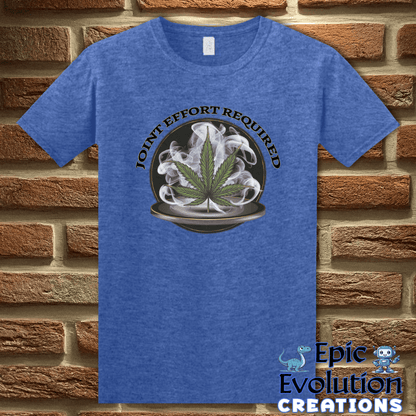 T-Shirt S / Heather Royal Funny Cannabis Joint T-Shirt Epic Evolution Creations