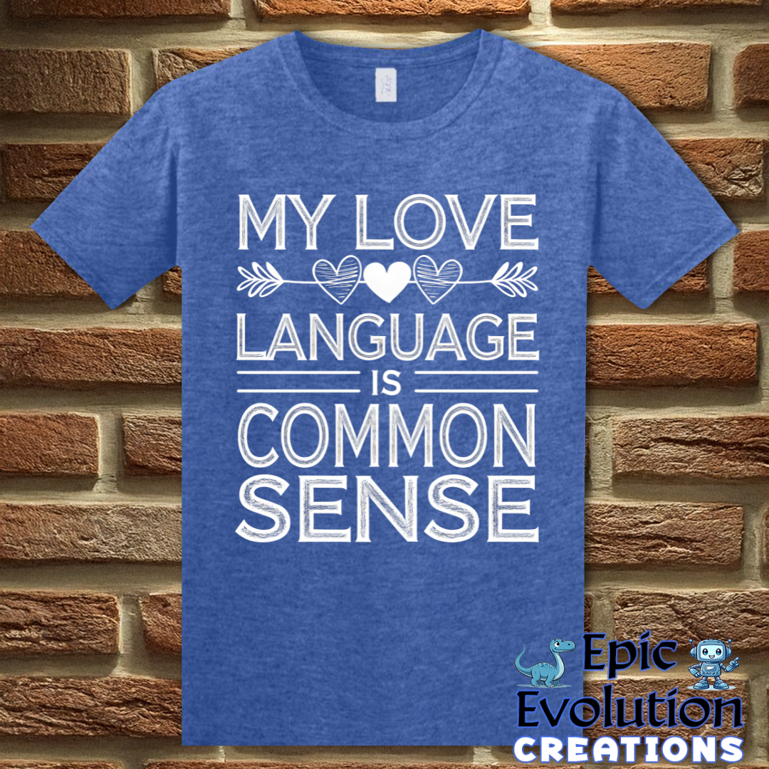 T-Shirt S / Heather Royal Funny Common Sense T Shirt Epic Evolution Creations