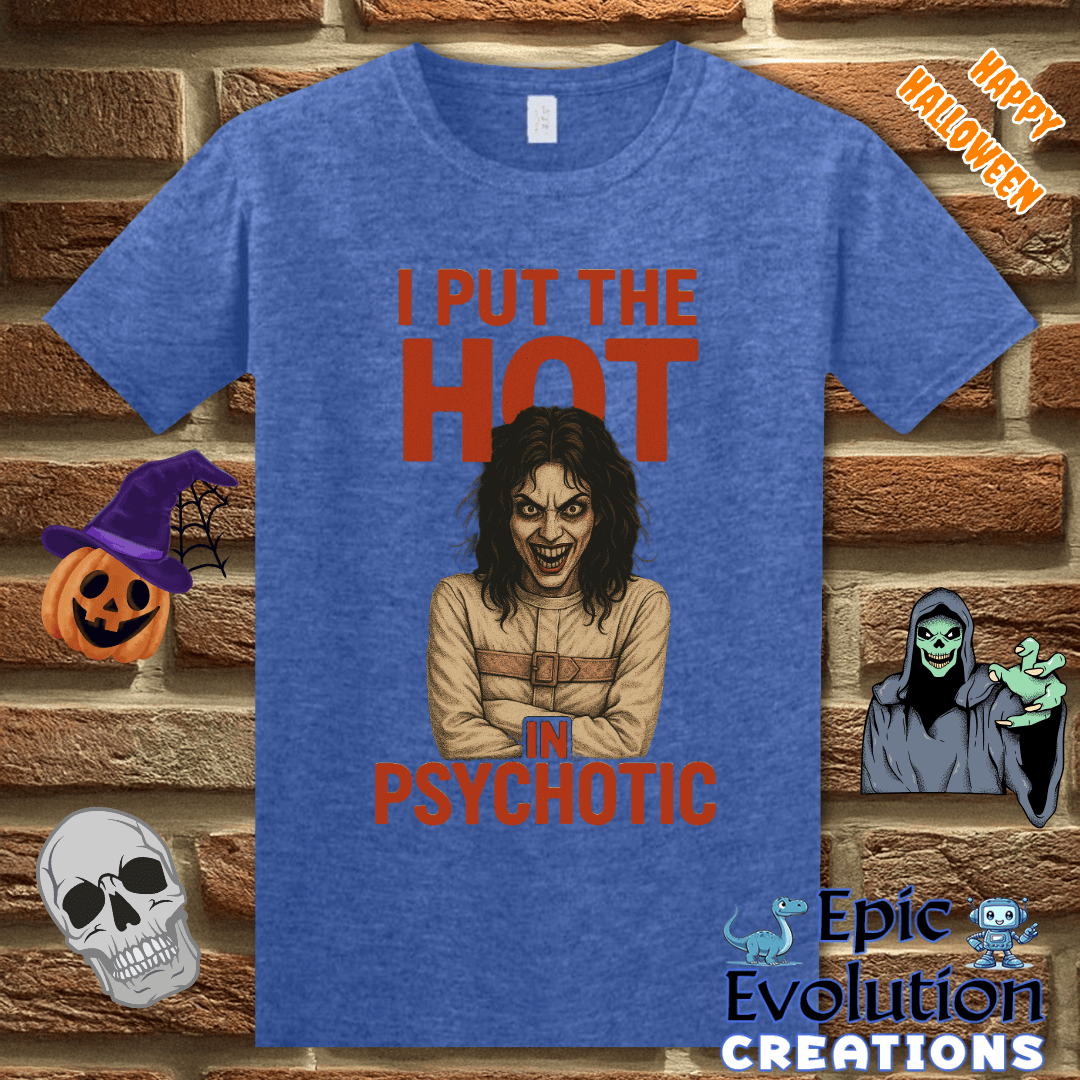 T-Shirt S / Heather Royal 😈 Funny Halloween Shirt for Women Epic Evolution Creations
