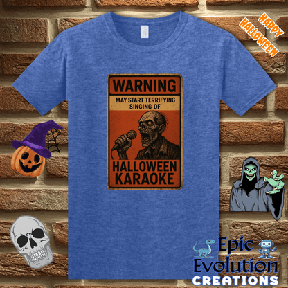 T-Shirt S / Heather Royal Funny Halloween Zombie T-Shirt Epic Evolution Creations
