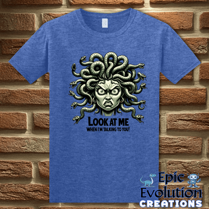 T-Shirt S / Heather Royal Funny Medusa T Shirt Epic Evolution Creations