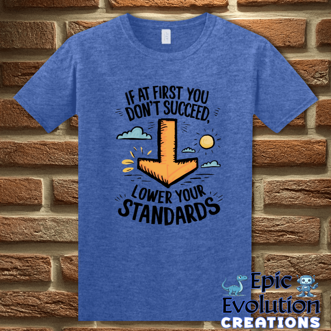 T-Shirt S / Heather Royal Funny Motivational T Shirt Epic Evolution Creations