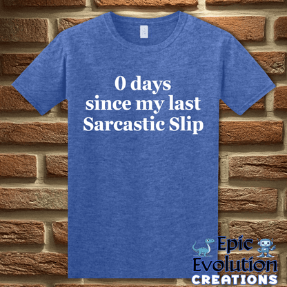 T-Shirt S / Heather Royal Funny Sarcastic Slip T Shirt Epic Evolution Creations