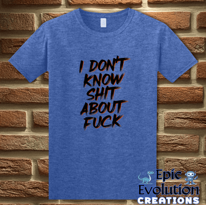 T-Shirt S / Heather Royal Funny Sarcastic T Shirt for Adults Epic Evolution Creations
