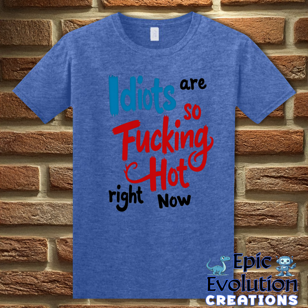 T-Shirt S / Heather Royal Funny Stupidity T Shirt Epic Evolution Creations