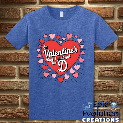 T-Shirt S / Heather Royal Funny Valentine’s Day T Shirt Epic Evolution Creations