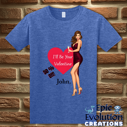 T-Shirt S / Heather Royal Funny Valentine Shirt Epic Evolution Creations