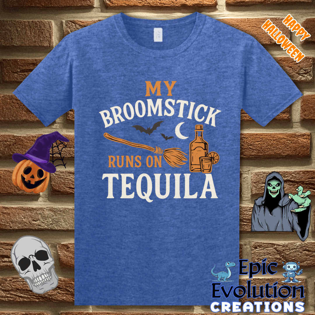 T-Shirt S / Heather Royal 🧙 Funny Witch Halloween Shirt for Women Epic Evolution Creations
