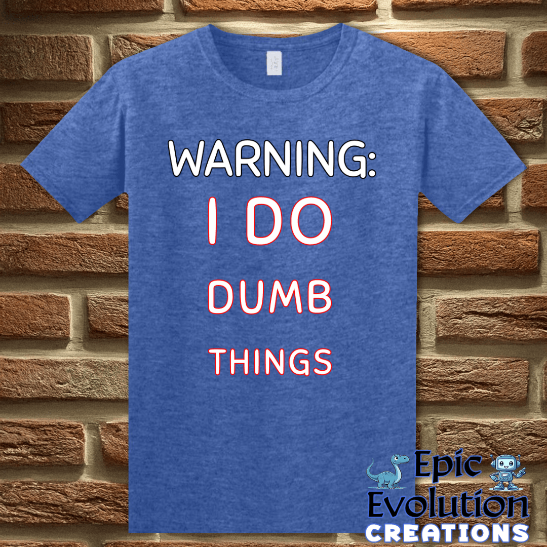 T-Shirt S / Heather Royal Self-awareness Adult Humor Shirt Epic Evolution Creations