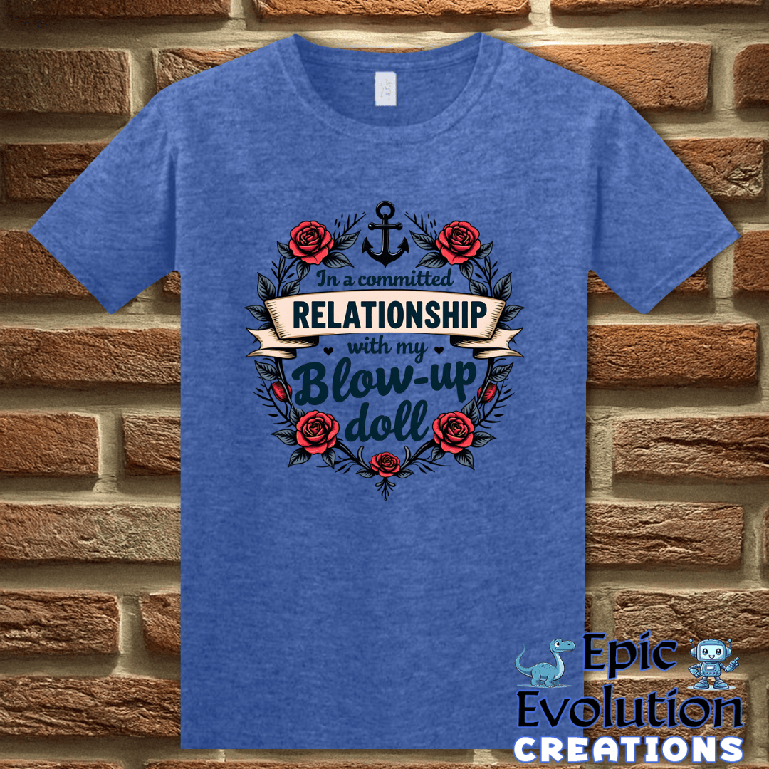 T-Shirt S / Heather Royal Valentine's Day Inappropriate T Shirt Epic Evolution Creations