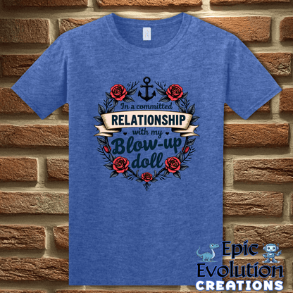 T-Shirt S / Heather Royal Valentine's Day Inappropriate T Shirt Epic Evolution Creations