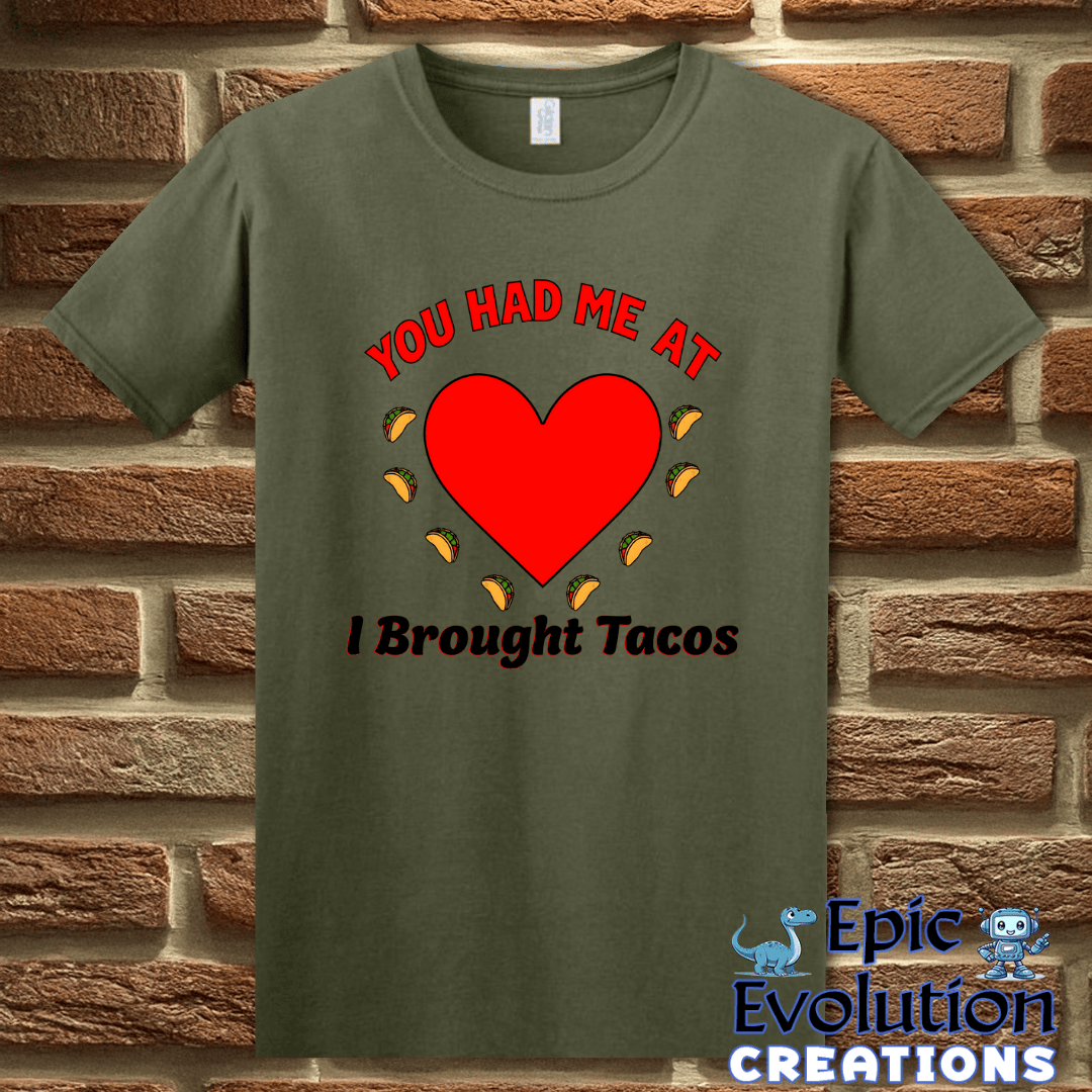 T-Shirt S / Military Green Foody Valentine's Day Gift Epic Evolution Creations