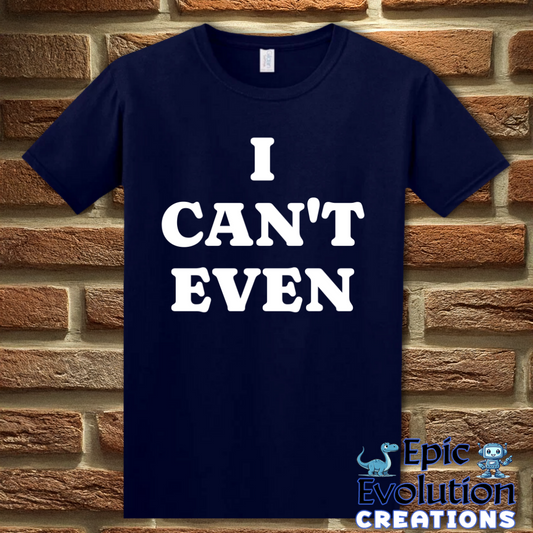 T-Shirt S / Navy Funny Adult Self-Awareness Shirt Epic Evolution Creations