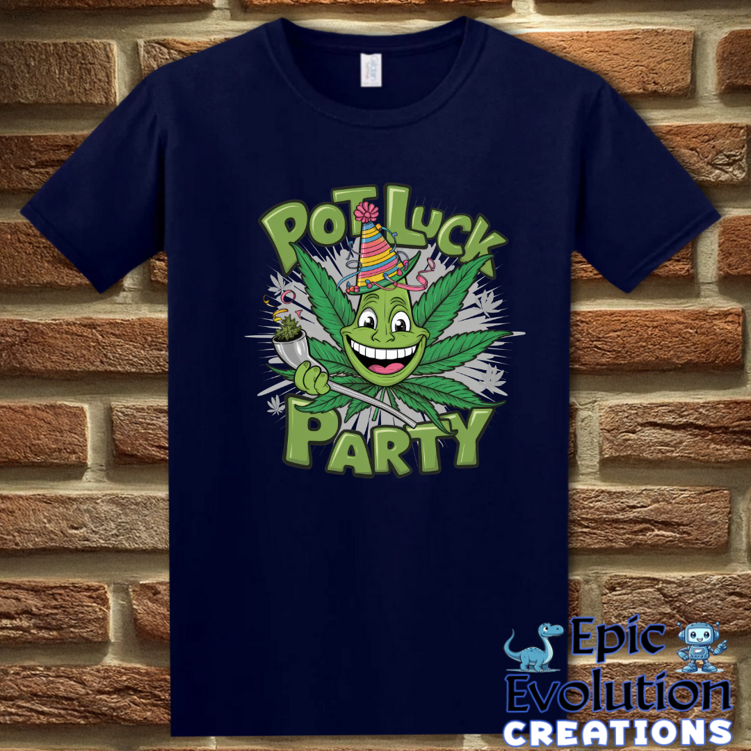 T-Shirt S / Navy Funny Marijuana Shirt for Cannabis Lovers Epic Evolution Creations