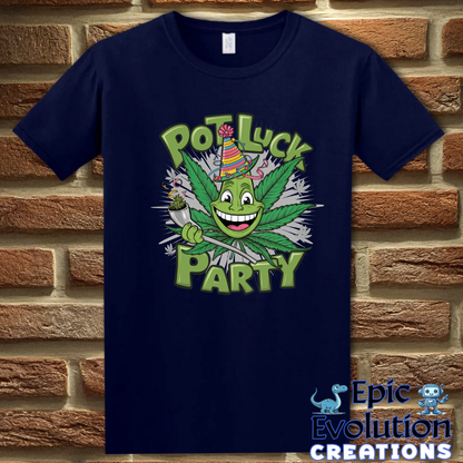 T-Shirt S / Navy Funny Marijuana Shirt for Cannabis Lovers Epic Evolution Creations