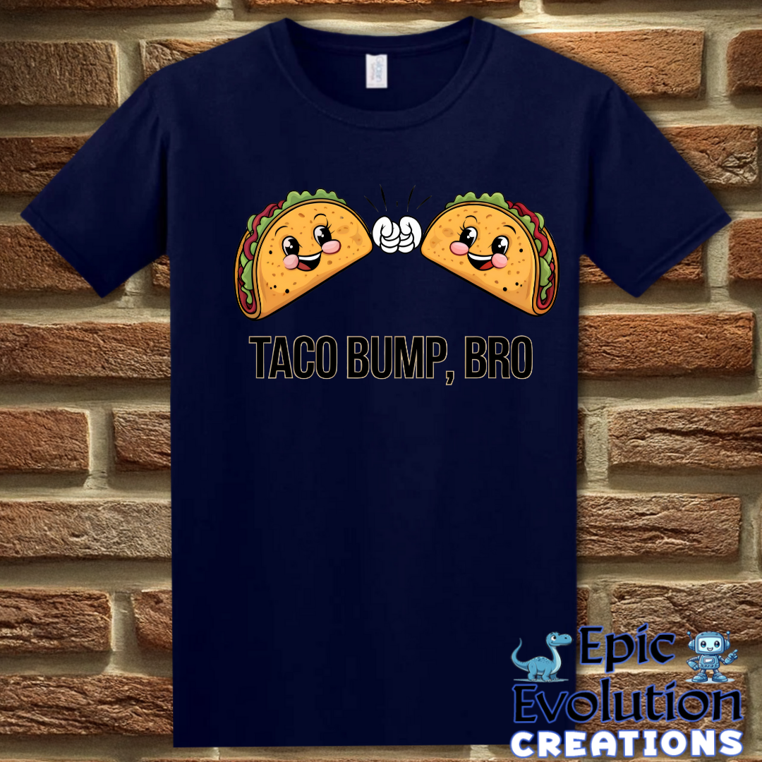 T-Shirt S / Navy Funny Taco T Shirt for Taco Lovers Epic Evolution Creations