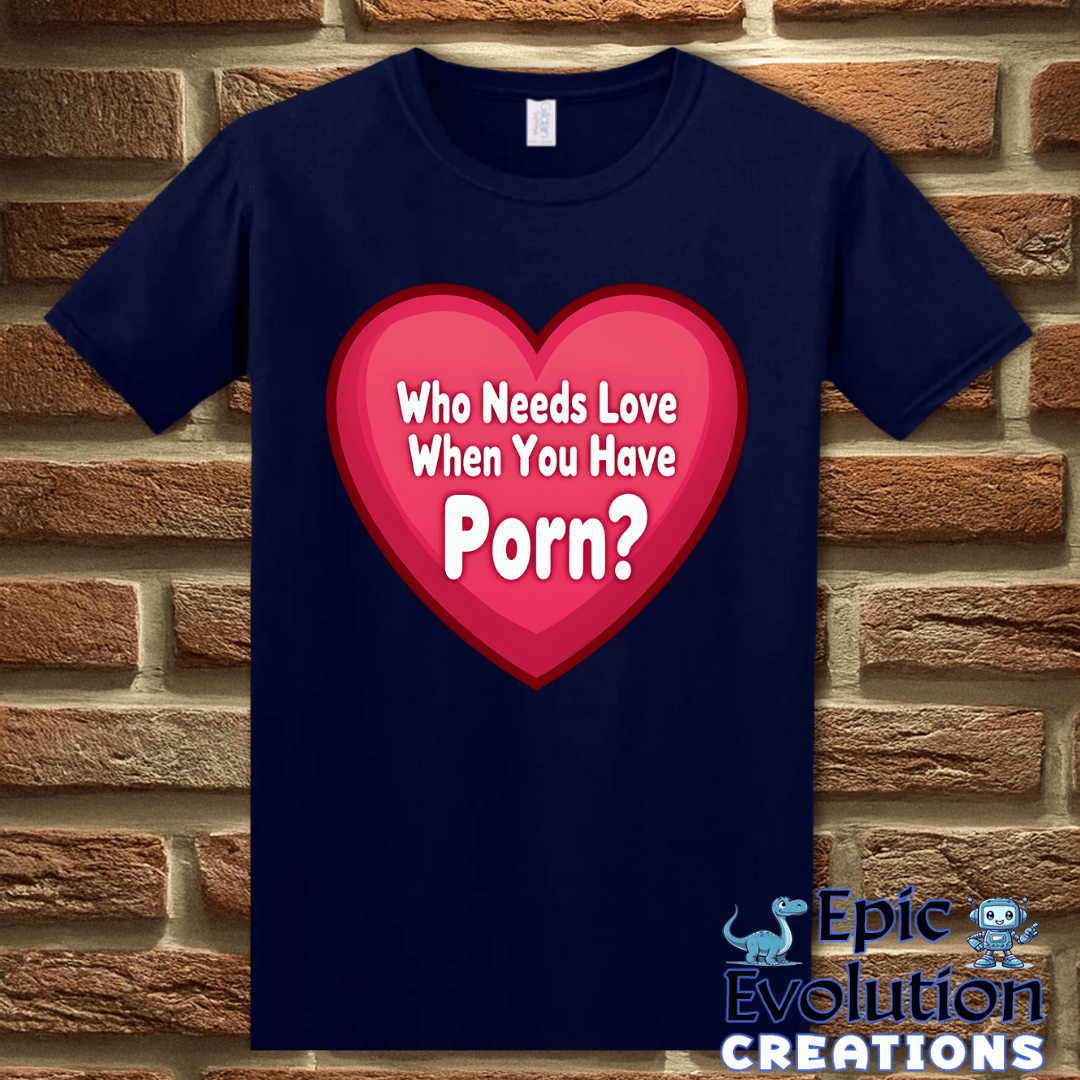 T-Shirt S / Navy Rude Valentine Shirt Epic Evolution Creations