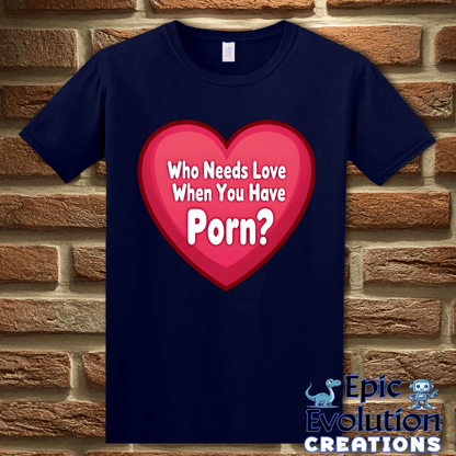 T-Shirt S / Navy Rude Valentine Shirt Epic Evolution Creations