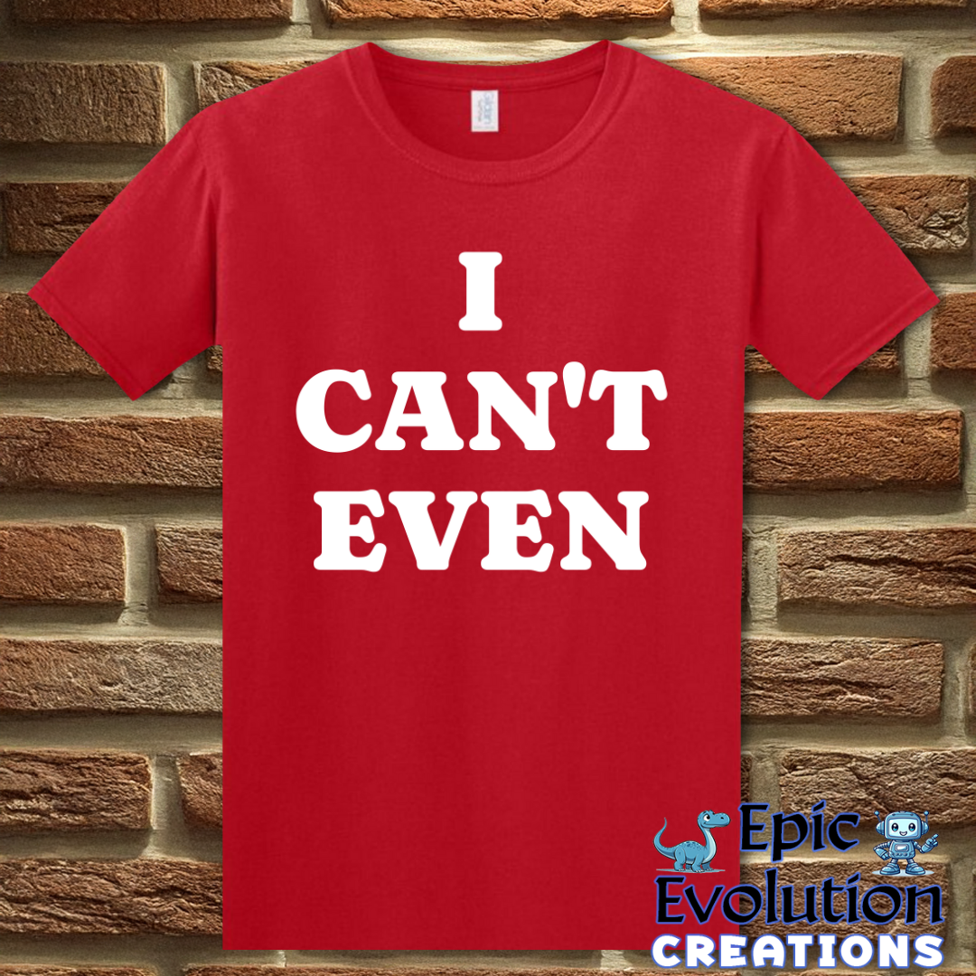 T-Shirt S / Red Funny Adult Self-Awareness Shirt Epic Evolution Creations