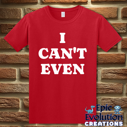 T-Shirt S / Red Funny Adult Self-Awareness Shirt Epic Evolution Creations
