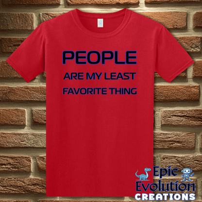 T-Shirt S / Red Funny Antisocial Self-Expression Shirt Epic Evolution Creations