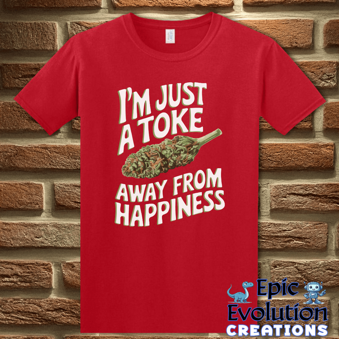 T-Shirt S / Red Funny Cannabis Culture Shirt Epic Evolution Creations