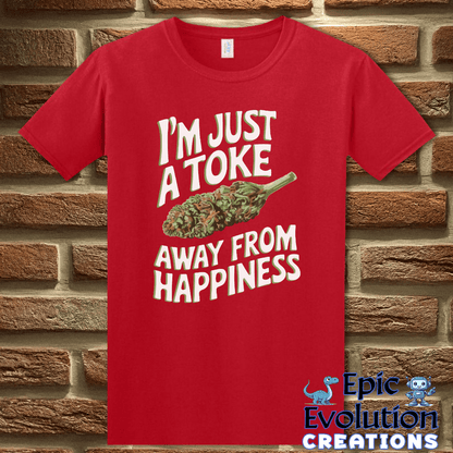 T-Shirt S / Red Funny Cannabis Culture Shirt Epic Evolution Creations