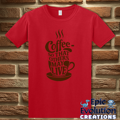 T-Shirt S / Red Funny Coffee Lover T Shirt Epic Evolution Creations