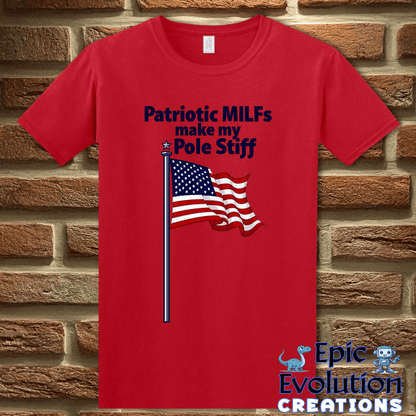 T-Shirt S / Red Funny Patriotic MILFs T Shirt Epic Evolution Creations