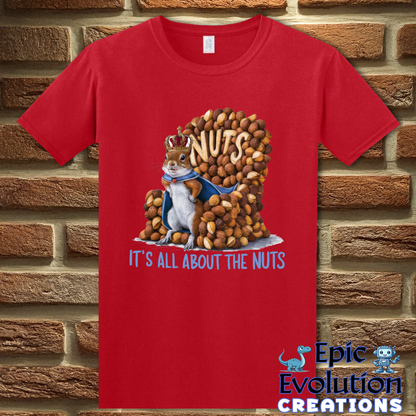 T-Shirt S / Red Funny Squirrel Graphic T-Shirt Epic Evolution Creations