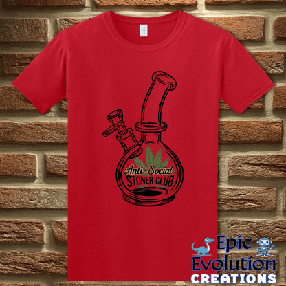 T-Shirt S / Red Funny Stoner Quote Shirt for Cannabis Lovers Epic Evolution Creations