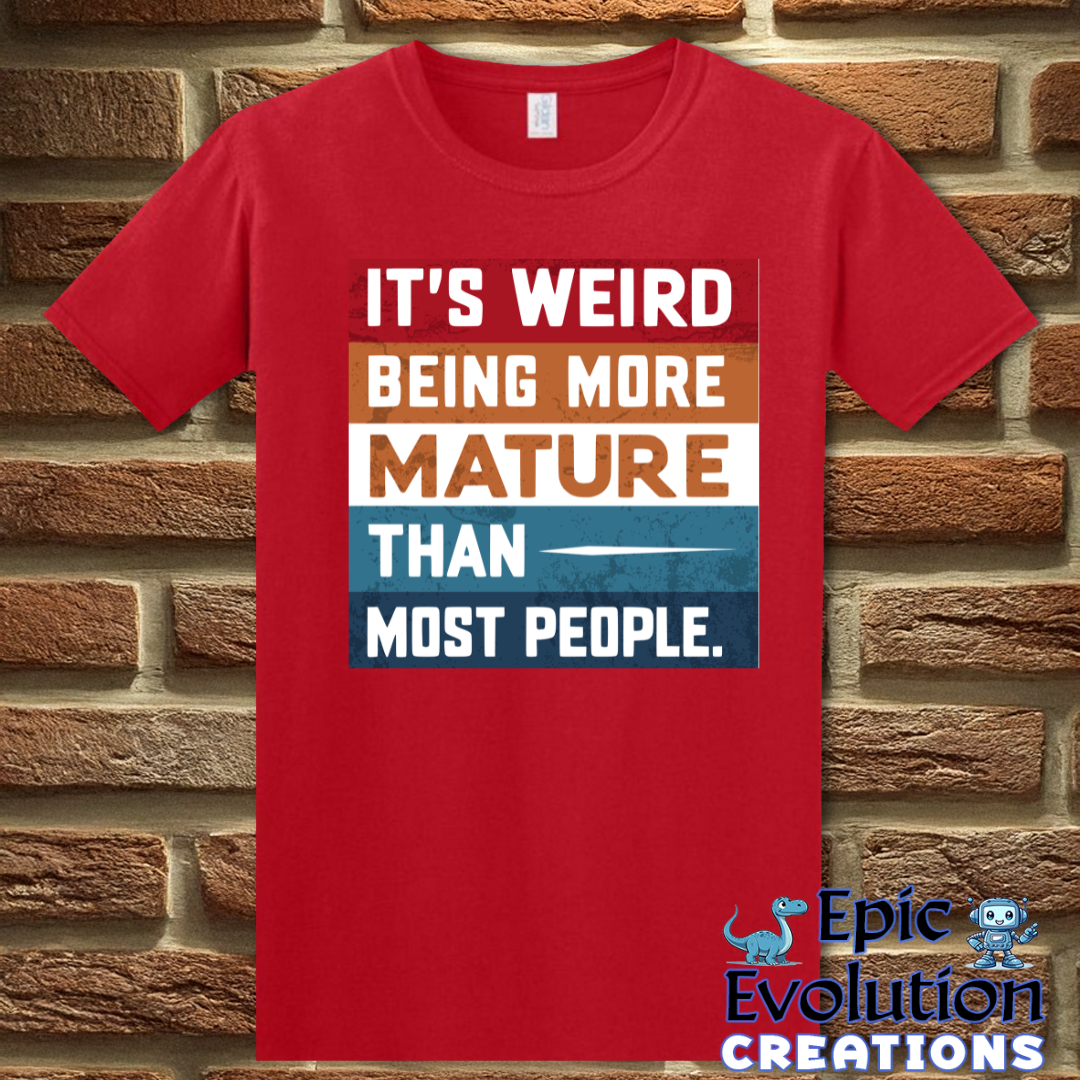 T-Shirt S / Red Mature Humor T Shirt Epic Evolution Creations