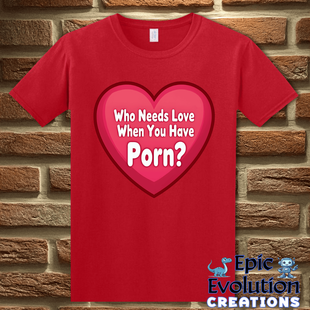T-Shirt S / Red Rude Valentine Shirt Epic Evolution Creations