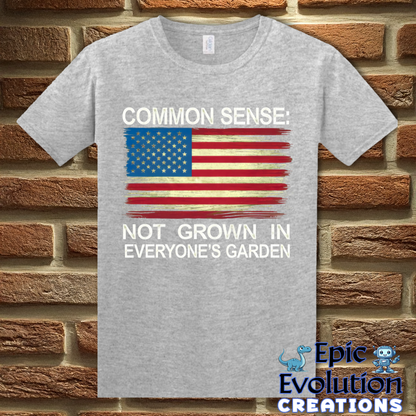 T-Shirt S / Sport Grey Common Sense Graphic T-Shirt Epic Evolution Creations