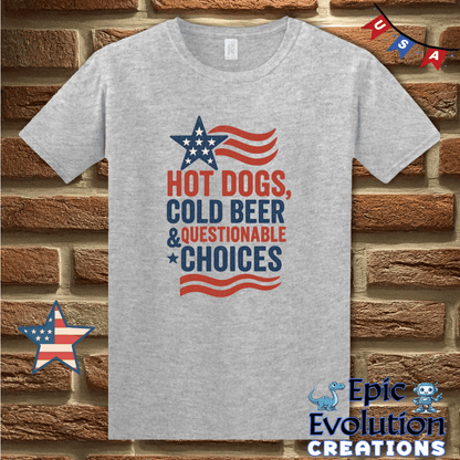 T-Shirt S / Sport Grey Funny 4th of July Shirt for Men and Women Epic Evolution Creations