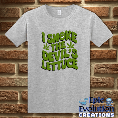 T-Shirt S / Sport Grey Funny cannabis Devil's Lettuce shirt Epic Evolution Creations