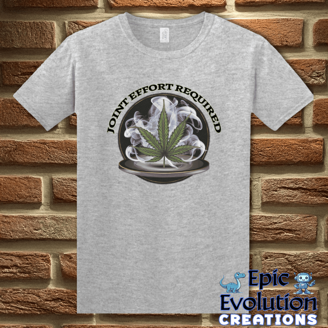 T-Shirt S / Sport Grey Funny Cannabis Joint T-Shirt Epic Evolution Creations