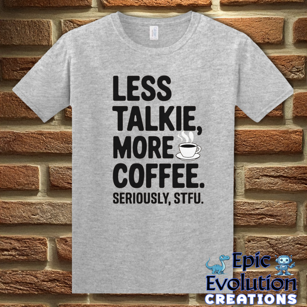 T-Shirt S / Sport Grey Funny Coffee Shirt for Coffee Lovers Epic Evolution Creations
