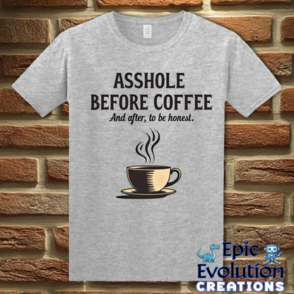 T-Shirt S / Sport Grey Funny Coffee T-Shirt Epic Evolution Creations