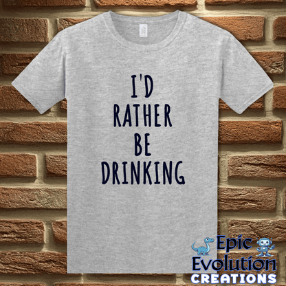 T-Shirt S / Sport Grey Funny Drinking Quote T-Shirt for Alcohol Lovers Epic Evolution Creations